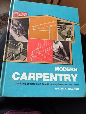 Modern Carpentry Blue Hardcover Book